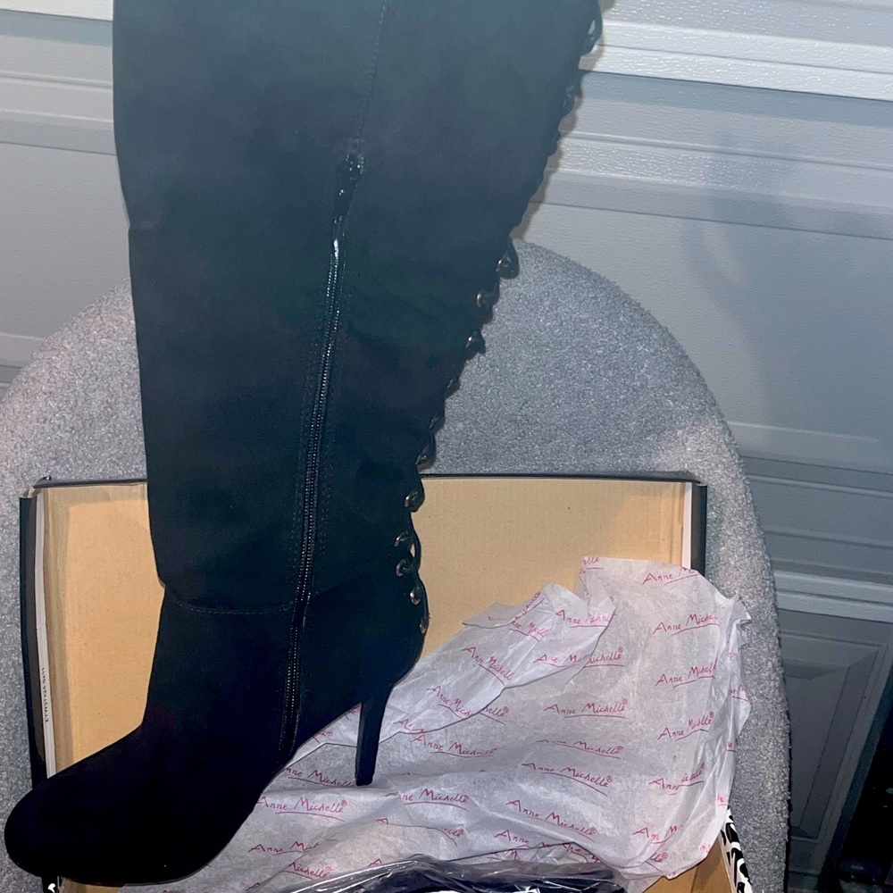 Over the knee heel boots